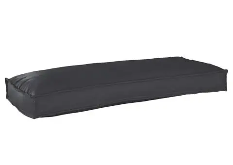 Pernă pentru palet, neagră, 100 x 40 x 8 cm, din material Oxford. - 1/5