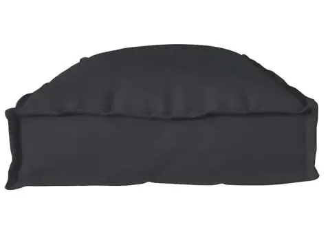 Pernă pentru palet, neagră, 100 x 40 x 8 cm, din material Oxford. - 3/5