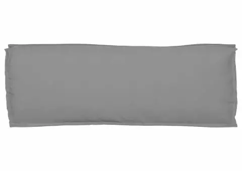 Perna pentru palet gri pentru bancă 110x40x8 cm, din țesătură Oxford - 4/5