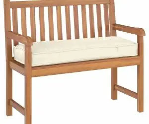 vidaXL Pernă pentru palet pentru bancă crem 110x40x8 cm din material Oxford