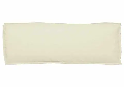 Pernă pentru palet pentru bancă crem 110x40x8 cm din material Oxford - 4/5