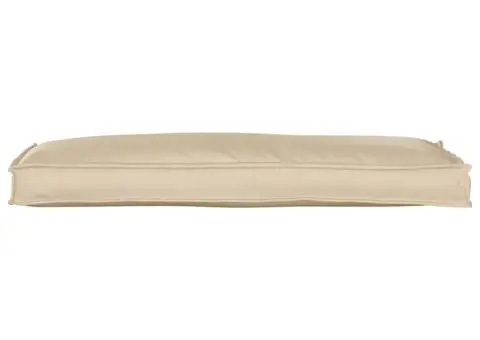 Pernă pentru pallet pentru bancă Bej 110 x 40 x 8 cm, Fabric Oxford - 2/5