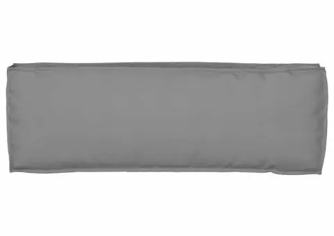 Perna pentru palet pentru bancă, gri, 120 x 40 x 8 cm, din material Oxford. - 4/5