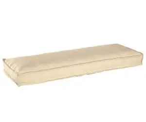 Cojoc pentru bancă bej 120 x 40 x 8 cm, fabricat din Oxford