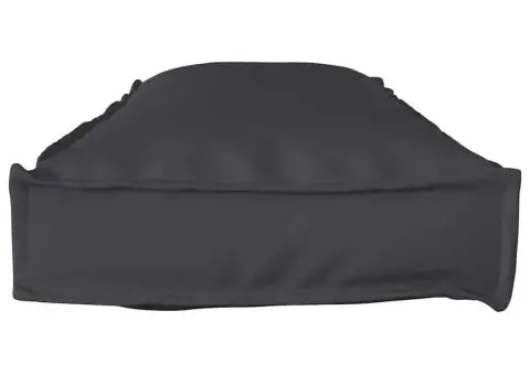 Cojoc de Palet pentru Bancă Negru 120 x 40 x 8 cm din material Oxford. - 3/5