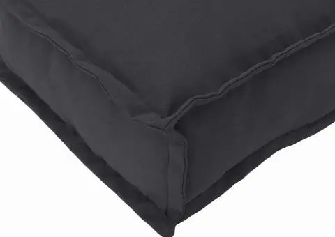 Cojoc de Palet pentru Bancă Negru 120 x 40 x 8 cm din material Oxford. - 5/5