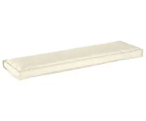 Pernă pentru bancă, crem, 140 x 40 x 8 cm, din material Oxford
