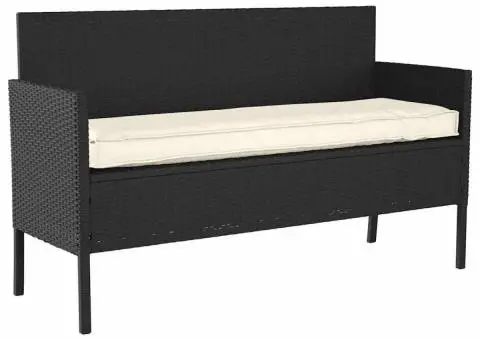 Pernă pentru bancă, crem, 140 x 40 x 8 cm, din material Oxford - 2/5