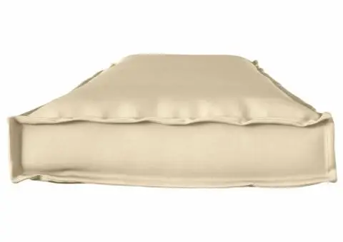 Perna pentru palet pentru bancă, bej, 140 x 40 x 8 cm, din fabrică Oxford - 3/5