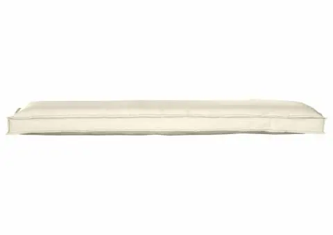 Perna pentru bancă Crem 150 x 40 x 8 cm, din țesătură Oxford. - 2/5