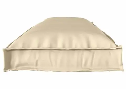 Perna pentru palet pentru bancă, Bej, 150 x 40 x 8 cm, Fabrică Oxford. - 3/5