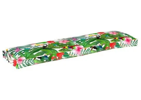 Perna pentru bancă Tropical Jungle 150x40x8 cm, din material Oxford. - 1/5