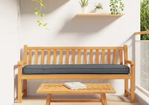 Culoare Pallet Cushion pentru Bancă Antracit 180x40x8 cm Fabrică Oxford - 1/5