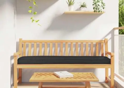 Pernă pentru Paletă pentru Bancă Neagră 180x40x8 cm Fabrică Oxford - 1/5