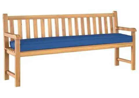 perna pentru bancă Albastra Regală 180x40x8 cm din țesătură Oxford - 3/5