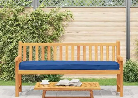 perna pentru bancă Albastra Regală 180x40x8 cm din țesătură Oxford - 4/5