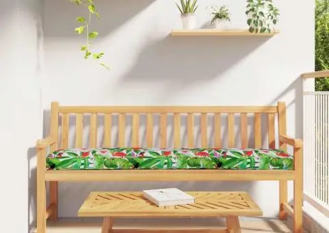 Pernă pentru paleți pentru bancă Junglă tropicală 180x40x8 cm Țesătură Oxford - 1/5