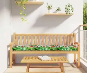 vidaXL Pernă pentru paleți pentru bancă Junglă tropicală 180x40x8 cm Țesătură Oxford