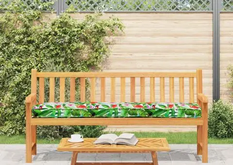 Pernă pentru paleți pentru bancă Junglă tropicală 180x40x8 cm Țesătură Oxford - 4/5