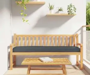 vidaXL Perna pentru palet pentru bancă antracit 200x40x8 cm material Oxford