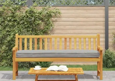 Perna pentru palet de la pentru bancă Gri 200x40x8 cm din țesătură Oxford - 1/5