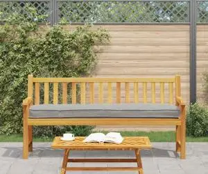 vidaXL Perna pentru palet de la pentru bancă Gri 200x40x8 cm din țesătură Oxford