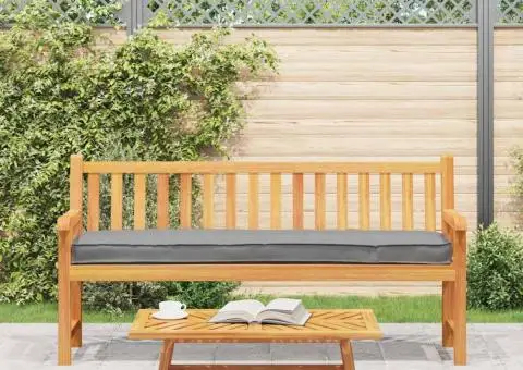 Perna pentru palet de la pentru bancă Gri 200x40x8 cm din țesătură Oxford - 4/5