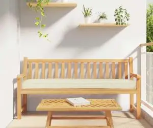 vidaXL Perne pentru Banci Crem 200x40x8 cm Fabrică Oxford