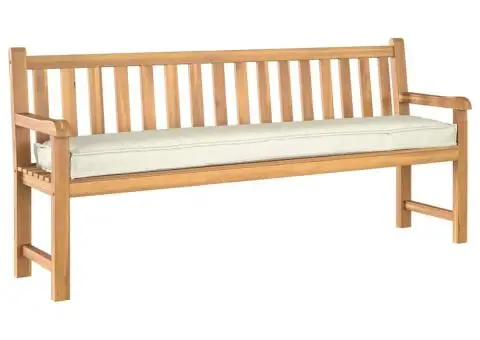 Perne pentru Banci Crem 200x40x8 cm Fabrică Oxford - 3/5