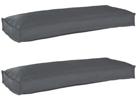 Perne pentru Palet pentru Bancă 2 buc Antracit 100x40x8 cm Țesătură Oxford - 1/5