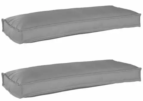 Perne pentru bancă 2 buc Gri 100x40x8 cm Fabrică Oxford - 1/5