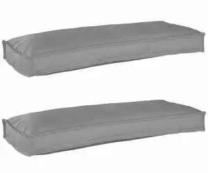 vidaXL Perne pentru bancă 2 buc Gri 100x40x8 cm Fabrică Oxford