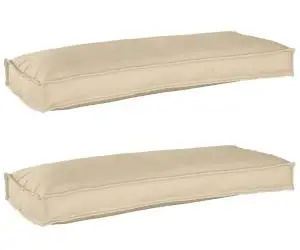 vidaXL Perne pentru bancă 2 buc Bej 100x40x8 cm Fabrică Oxford