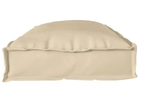 Perne pentru bancă 2 buc Bej 100x40x8 cm Fabrică Oxford - 4/5