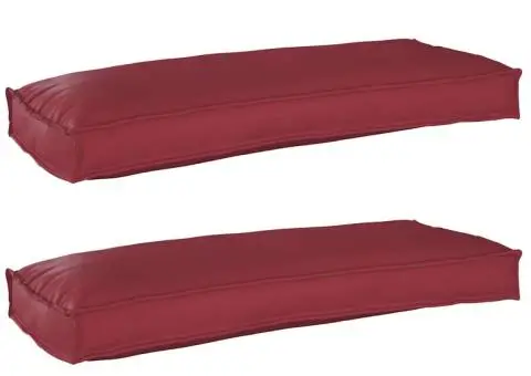 Perne pentru bănci 2 buc Wine Red 100x40x8 cm Fabrică Oxford - 1/5