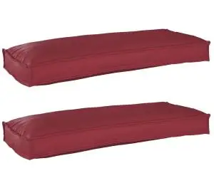 VidaXL Perne pentru bănci 2 buc Wine Red 100x40x8 cm Fabrică Oxford