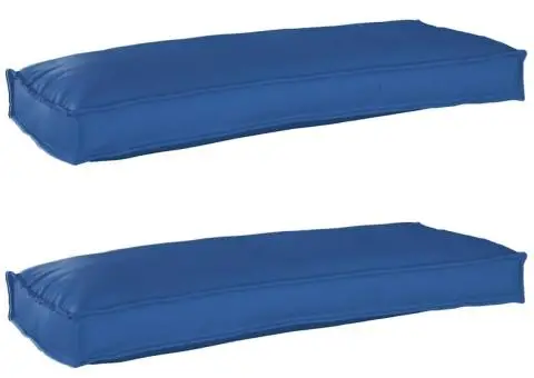 Perne pentru Palete pentru Bancă 2 buc Albastru Regal 100x40x8 cm - 1/5