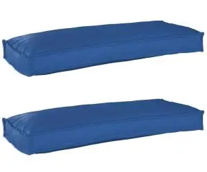 vidaXL Perne pentru Palete pentru Bancă 2 buc Albastru Regal 100x40x8 cm