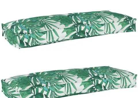 Perne pentru paleți pentru Bancă 2 piese Model de Frunze 100x40x8 cm Material Oxford - 1/5