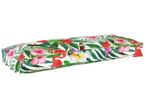 Perne pentru Palete pentru Bancă 2 buc Jungla Tropicală 100x40x8 cm Fabric Oxford - 2/5