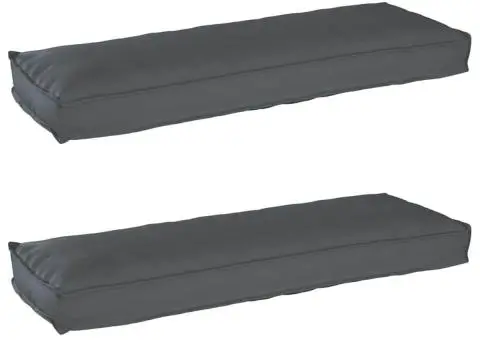 Perne pentru Palet pentru Bancă 2 buc Antracit 120x40x8 cm Material Oxford - 1/5