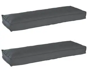 vidaXL Perne pentru Palet pentru Bancă 2 buc Antracit 120x40x8 cm Material Oxford