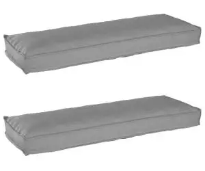 vidaXL Perne pentru Paletă pentru Bancă 2 buc Gri 120x40x8 cm Material Oxford
