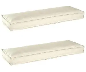 vidaXL Pereți din pallet pentru bănci 2 buc Cream 120x40x8 cm țesătură Oxford