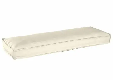 Pereți din pallet pentru bănci 2 buc Cream 120x40x8 cm țesătură Oxford - 2/5