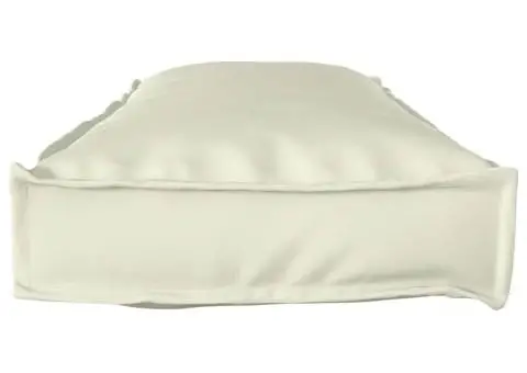 Pereți din pallet pentru bănci 2 buc Cream 120x40x8 cm țesătură Oxford - 4/5