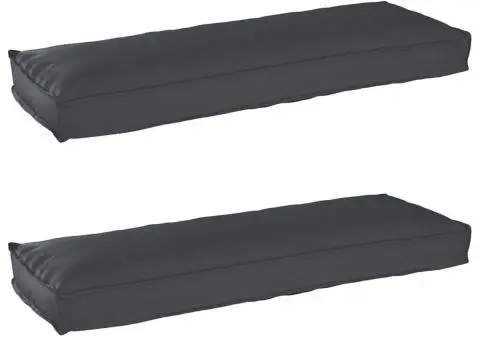 Perne de palet pentru bancă 2 buc Negru 120x40x8 cm Material Oxford - 1/5