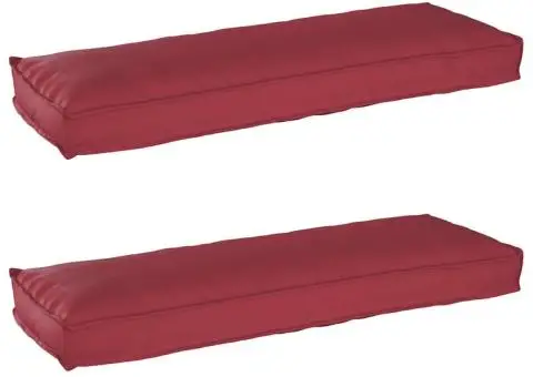 Cojocuri pentru bancă 2 buc Bordo 120x40x8 cm Fabrică Oxford - 1/5