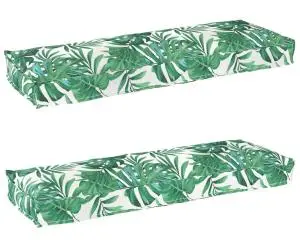 vidaXL Covoare pentru bănci 2 bucăți cu model de frunze 120x40x8 cm fabricat din Oxford
