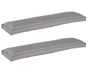 vidaXL Perne pentru palate pentru bănci 2 buc Gri 150x40x8 cm țesătură Oxford